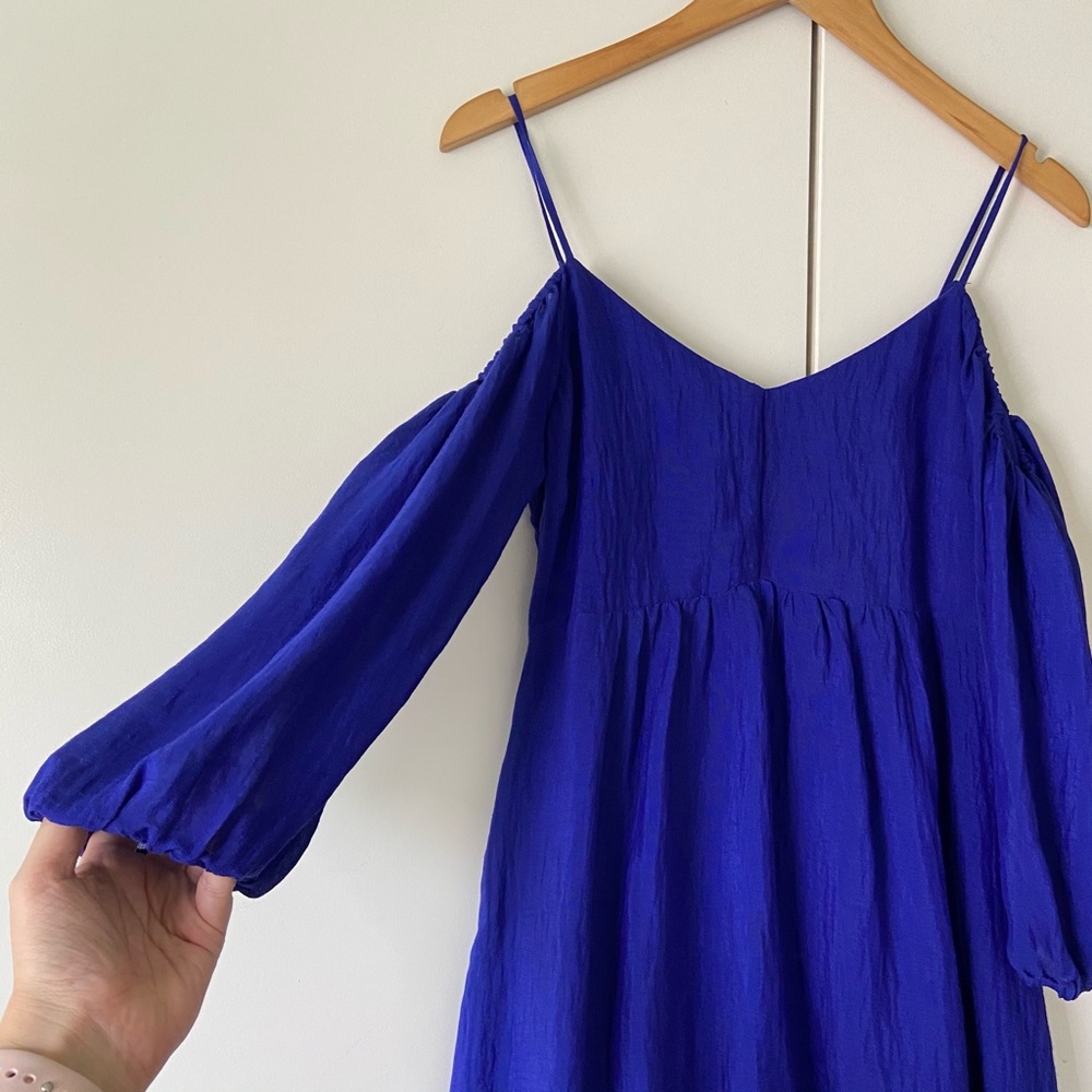Anthropologie Moulinette Soeurs Blue Cutout Dress - Picture 4 of 10